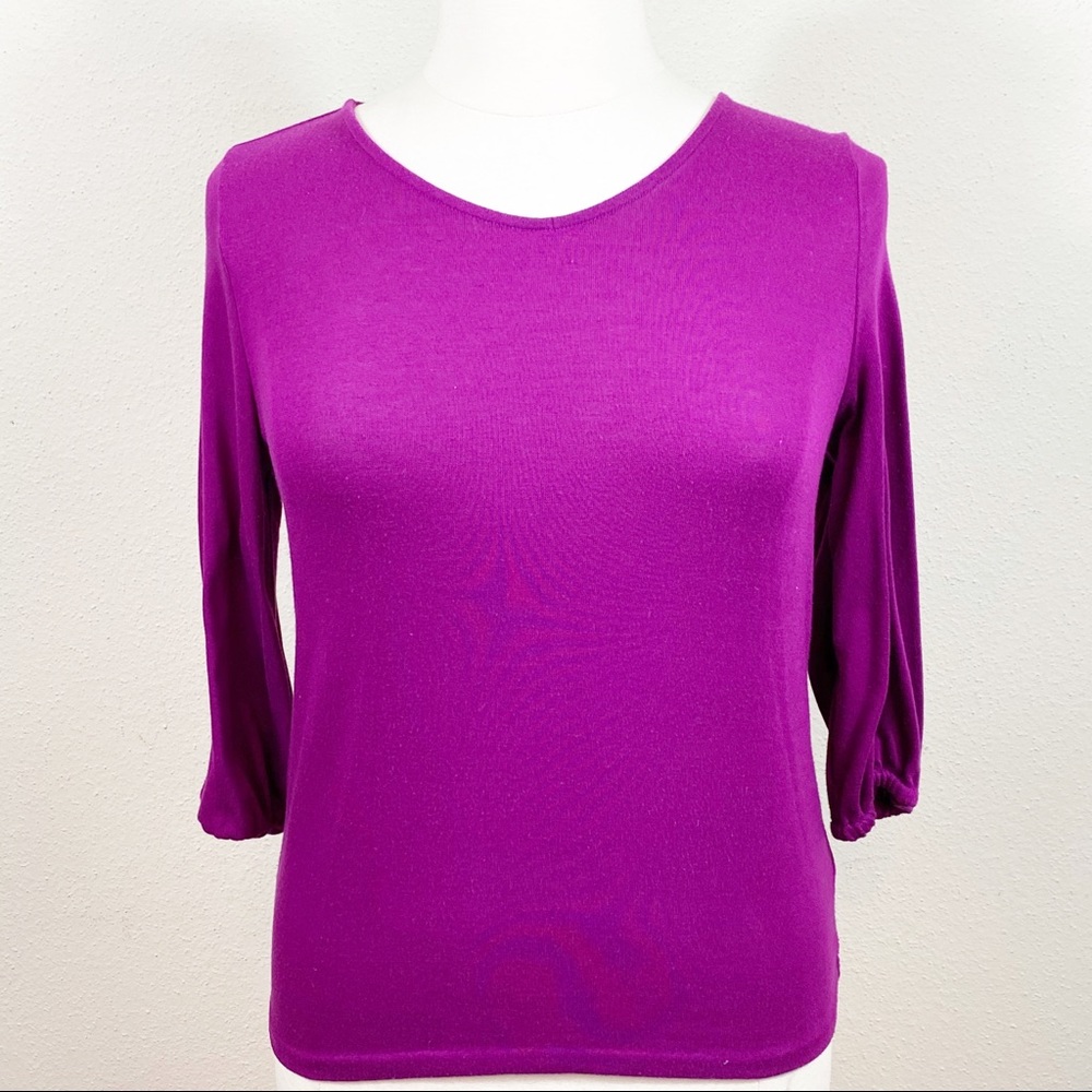 Talbots fuchsia top LP